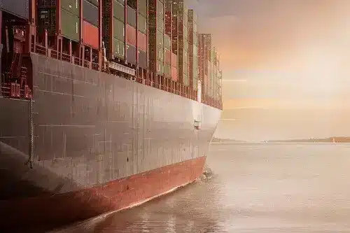 Large container ship image