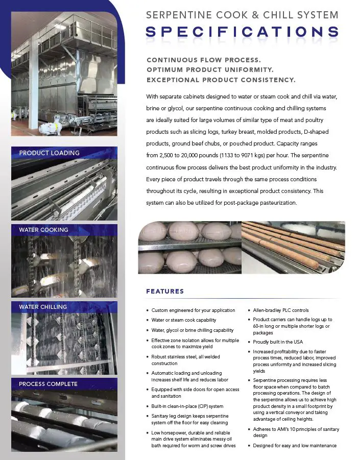 Thumbnail: Serpentine Cook/Chill System Spec Sheet