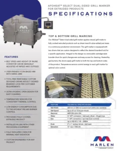 Thumbnail: Afoheat Dual-Sided Grill Marker Spec Sheet