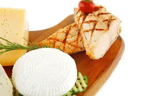 Grilled Salmon on a wood cutting board