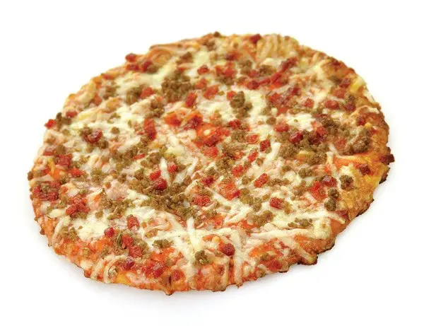 Fully cooked Frozen pizza