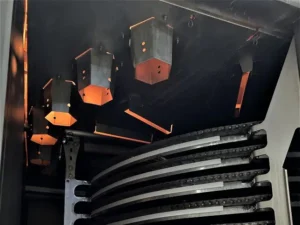 Impingement nozzles in a CircFood Spiral Oven