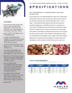 Thumbnail: AE 20-inch Twin Dicer Spec Sheet