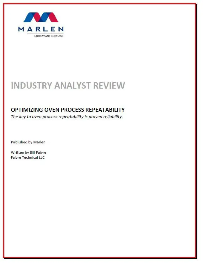 Thumbnail: Industry Analyst Review - Optimizing Oven Process Repeatability