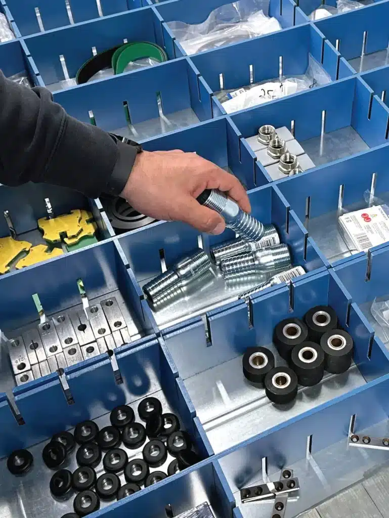 Parts in an organizer photo