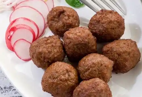Seared meatballs