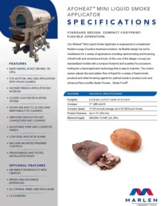 Thumbnail: Afoheat Mini Liquid Smoke Applicator Spec Sheet