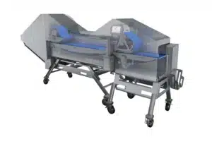 Rendering of a DuraKut 6000 hooked to a Horizontal Slicer