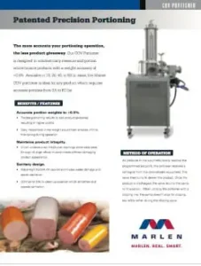 Thumbnail: COV Volumetric Portioner Brochure