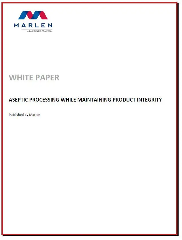 Thumbnail: White Paper - Aseptic Processing While Maintaining Product Integrity