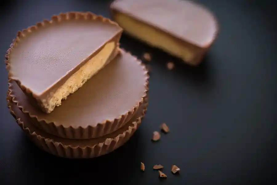 Stack of peanut butter cups