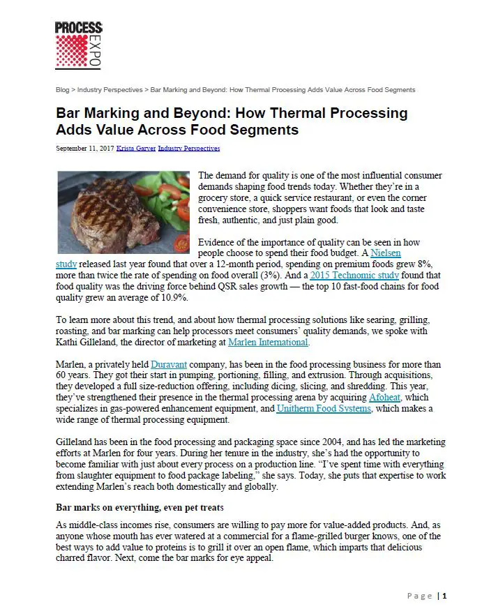 Thumbnail: Bar Marking and Beyond - How Thermal Processing Adds Value Across Food Segments